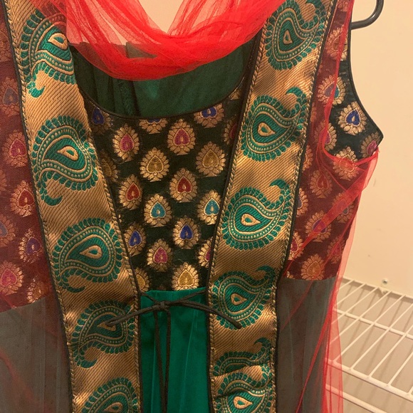 Indian Pakistani anarkali with jacket/koti - Picture 5 of 7